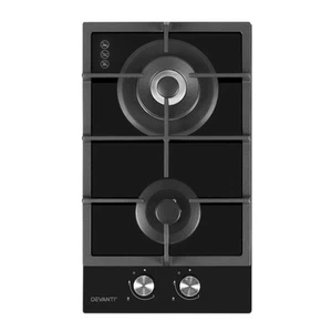 My Best Buy - Devanti Gas Cooktop 30cm Gas Stove Cooker 2 Burner Cook Top Kon... - Picture 1 of 7