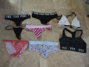 Lote, 8 bragas mujer talla L, grandes rosa de Victorias Secret, top, sujetador - Imagen 1 de 5