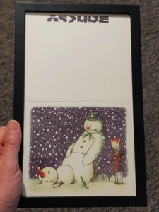 Banksy - Rude Snowman Xmas Card - Santa's Ghetto POW Dismaland - RARE FRAMED - Picture 1 of 12