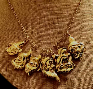 NUEVO Antiguo Stock 14K GF Disney Elección de 7 Enanos Blancanieves Collar Colgante - Imagen 1 de 17