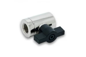 EKWB Fitting Classic EK-AF Ball Valve (10mm) G1/4 - Nickel - Photo 1/3