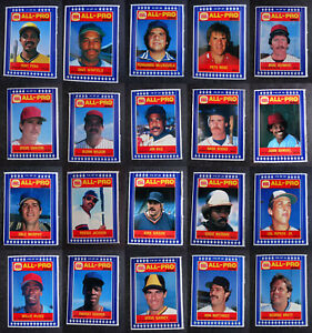1986 Burger King All-Pro Series Baseball Cards U You Pick From Drop Down List