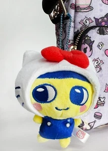 NEW - Tamagotchi X Sanrio Mamekichi Hello Kitty Cosplay Plush Mascot Keychain - Picture 1 of 4