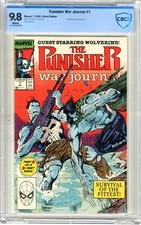 Punisher War Journal  #7   CBCS  9.8  NMMT  White pgs  7/89  Wolverine cover & A