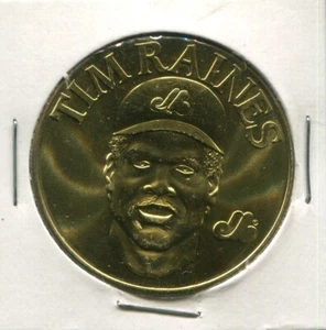 Moneta da collezione Bandai Sport Stars 1990 - Tim Raines Montreal Expos - Foto 1 di 2