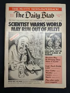 1981 The DAILY BLAB Ron Barrett "MAD Magazine" Type Humor/Satire Book VG+ - Imagen 1 de 5