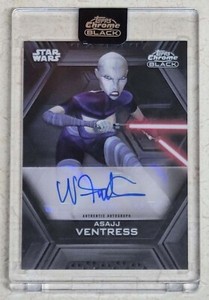 2022 Topps Chrome Black Star Wars Nika Futternman as Asajj Ventress Autograph