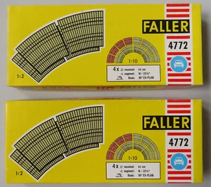 2 X Faller AMS 4772 -- Curva Empinada, Gran Radio Con OVP, Años 60 #DEZ3100 - Imagen 1 de 2