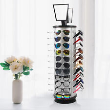 44X 360Â° Rotating Sunglasses Display Rack Glass Holder eyeglasses Stand W/Mirror