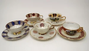 VTG Demitasse Teacup Sets Bavaria Mitterteich Waldershof Winterling Marktleuthen - Picture 1 of 13