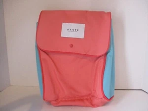 State Bags Richmond Lunch Sack bag Tote Teenage Kids Adults - Pink/Mint - Picture 1 of 4