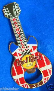 IMÁN DE GUITARRA ABRIDOR DE BOTELLAS NASHVILLE GRAND OLE OPRY Hard Rock Café no es un alfiler - Imagen 1 de 1