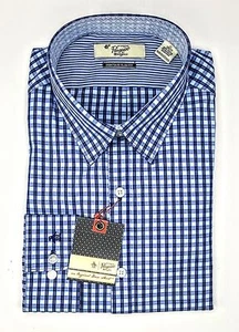 PENGUIN MUNSINGWEAR HERREN WEAR KLEID SLIM FIT BLAU STEIN HEMD (GR. 17 36-37) - Bild 1 von 2