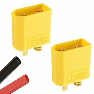 2 x Conector de batería macho RC XT90 Lipo + termorretráctil - Imagen 1 de 1