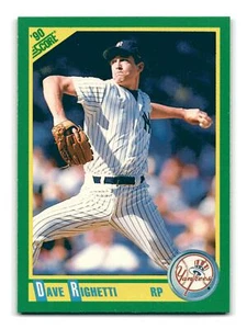 Dave Righetti 1990 Score #194 New York Yankees Mint - Picture 1 of 2