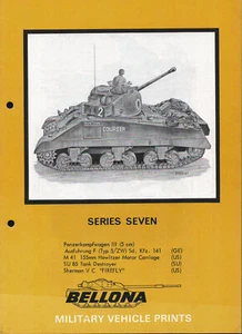 BELLONA 7 SHERMAN FIREFLY Su-85 WW2 GERMAN PANZER III KOREAN WAR M41 155mm - Imagen 1 de 3