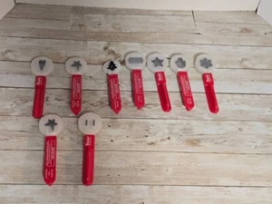 9 Sizzix Paddle Punches Christmas Hearts Stars Tree Snowflake Shapes - Picture 1 of 9
