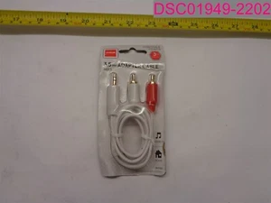 QTY=5; RCA 3.5mm MP3 Stereo Adapter Cable AH745Z 3ft Length - Picture 1 of 5