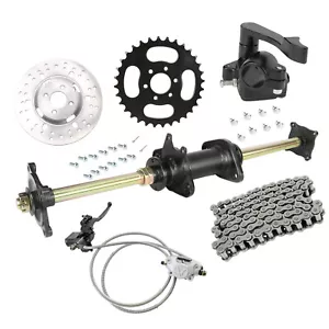 32 Zoll Hinterachse Radnaben-Kit 530 Kettenradbremse für Gy6 150 200cc ATV Quad Buggy - Bild 1 von 14