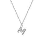 Pave Initial Necklaces Created with Zircondia® Crystals by Philip Jones