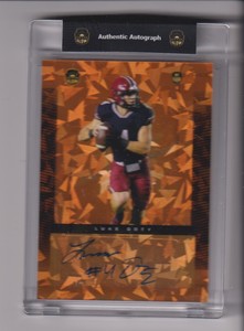 2022 SUPER GLOW ORANGE CRACKED ICE AUTOGRAPH LUKE DOTY 1/1