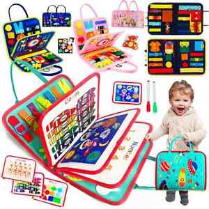 Busy Board Montessori Toys Boys Toddlers Sensory Preschool Learning Educational