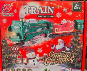 CHRISTMAS TRAIN SET BATTERY POWERED - Picture 1 of 2