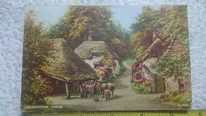 Postal de arte de San Valentín Cockington Forge Devon No: A763 publicada + SG465 1946 - Imagen 1 de 2