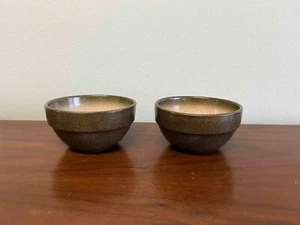 Vintage Heath Ceramics Sand and Sea Speckled Rimmed Dessert Bowls - Picture 1 of 9