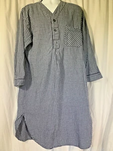 Herren Nacht Schlaf Hemd 100% Baumwolle Flanell Victorian Classic M Club Room Dad - Bild 1 von 8