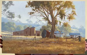 ROBYN COLLIER Oil Painting ~NOT PRINT~ Australian Bush Landscape 71 x 47cm #1 - Picture 1 of 5