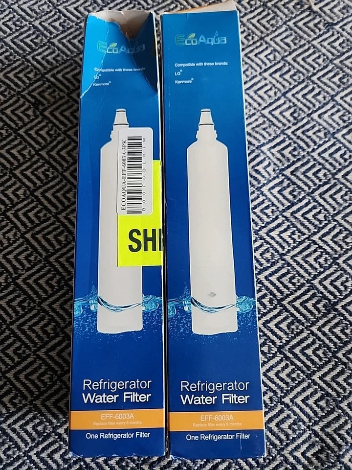 Eco Aqua EFF-6003A Refrigerator Water Filter 2 pack - Image 1 of 2