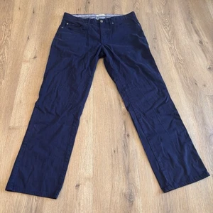 Peter Millar Men’s Ultimate 5 Pocket Sateen Stretch Chino Pants Blue Size 33x29 - Picture 1 of 12