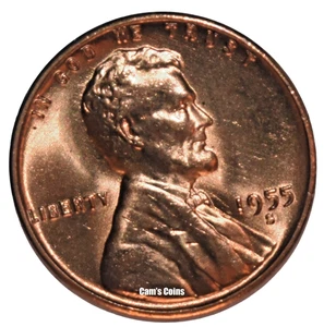 1955 S S/S Lincoln Wheat Cent Doubled Die Obverse Penny Error Red BU DDO RPM - Picture 1 of 2