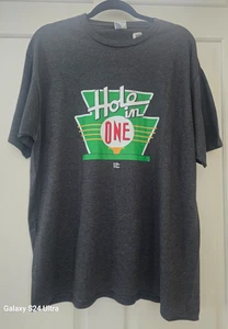 NEU Price Is Right Hole In One Golf Herren Gr./XL dunkel meliert T-Shirt neu ohne Etikett - Bild 1 von 8