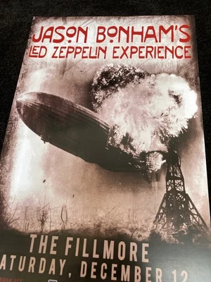 JASON BONHAM LED ZEPPELIN DETROIT FILLMORE  Michigan Promotional poster 2015 - Image 1 of 4