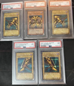 PSA Graded Full Exodia Set Japanese Beginners Pack YuGiOh God Cards All 5 Pieces - Picture 1 of 6