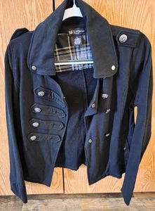 Used Women's Self Esteem/Double Breasted Jacket-Coat/Blk/X-Large-Silver Buttons - Picture 1 of 3