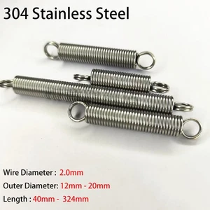 Wire Diameter 2.0mm Stainless Steel Closed Loop Tension Spring Extension Springs - Picture 1 of 7