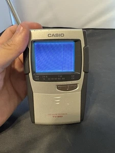 Casio TV-880B Portable 2.3" LCD Mini Color TV Tested - Picture 1 of 4