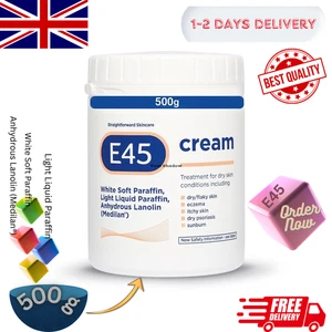 E45 Juckreizlinderung dermatologische Creme Behandlung für trockene Hauterkrankungen je 500g - Bild 1 von 6