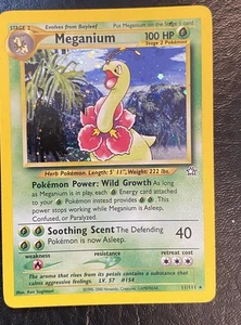 2000 Pokemon TCG Meganium 11/111 Neo Genesis Holo Rare - Picture 1 of 3