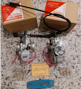 2pc Keihin 28mm 28 mm PWK Carburetor Carb Yamaha Banshee YFZ350 YFZ 350 + Cable - Picture 1 of 1