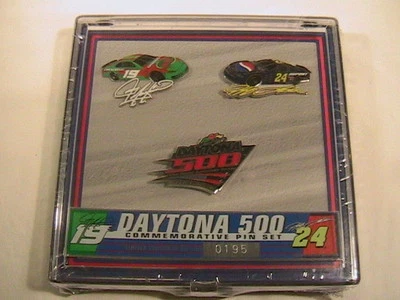 [N17] *NUEVO* JUEGO DE PRENDEDORES CONMEMORATIVOS DAYTONA 500 16 de febrero de 2003 #0195 de 10.000 Foto 1 de 4