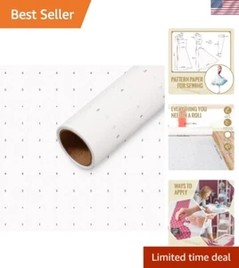 Large Roll of 45" x 10 Yards Dotted Pattern Paper - Ideal for Crafting & Sewing - Picture 1 of 8