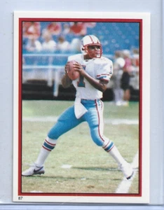Warren Moon-Houston Oilers-1985 Topps Coming Soon Stickers #87 - Picture 1 of 2
