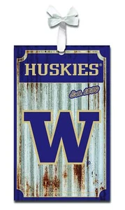 Team Sports America University of Washington Huskies Corrugated Metal Ornament - Picture 1 of 1