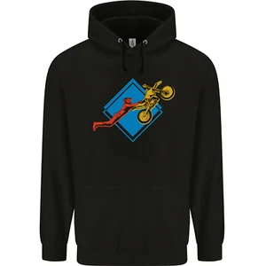 Motocross Stunt Dirt Bike MotoX Childrens Kids Hoodie - Picture 1 of 3