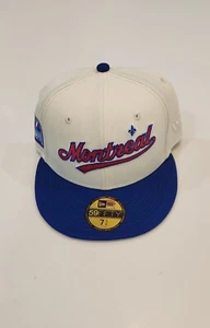 MONTREAL EXPOS|New Era 59Fifty Cooperstown Collection|Size 7 1/4|Cream/Blue/Red - Picture 1 of 5