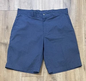 CALLAWAY Men’s Plaid Chino Shorts 36x10.5 Blue Golf - Picture 1 of 9